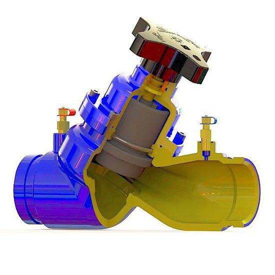 Static balancing valve grooved ends Fig. 447